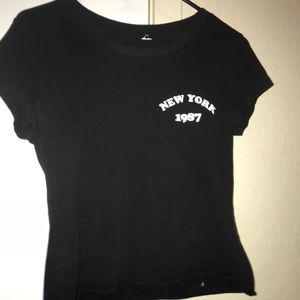 black crop top